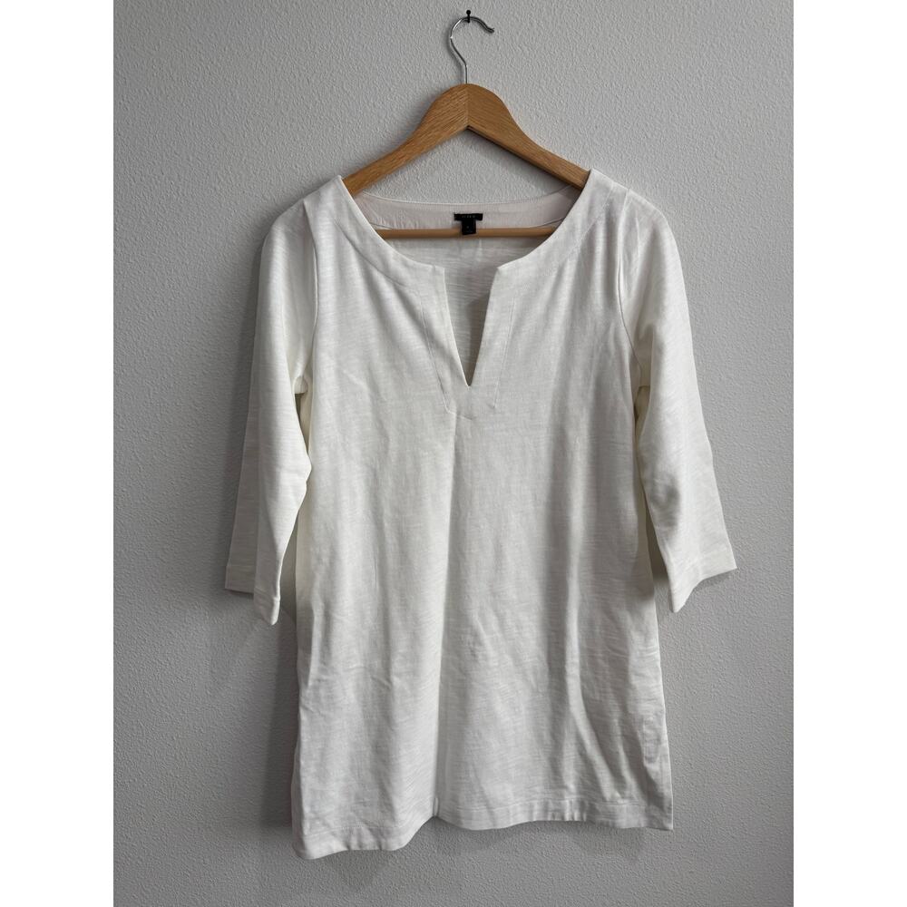 J McLaughlin White cotton midi dress